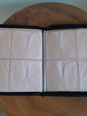CD case used, 96 slots, leatherette