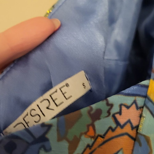 Desiree Maxi Dress Blue Multicolor Size S Like New