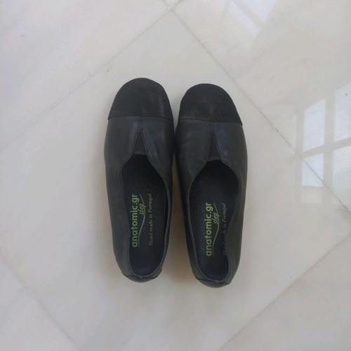 Anatomic Anatomical Leather Shoes Used Black Size 40