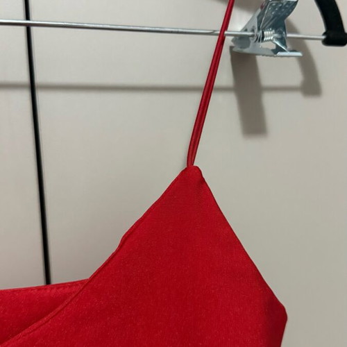 Zara red bodysuit like new with thin straps