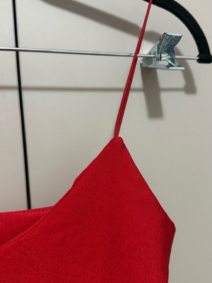 Zara red bodysuit like new with thin straps