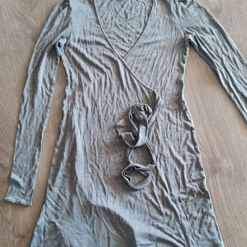 See by Chloe Jersey Wrap Dress new, grey melange, S/M