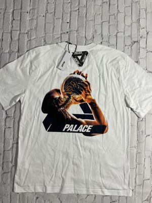 Palace Tee new, size M-L, white multicolor