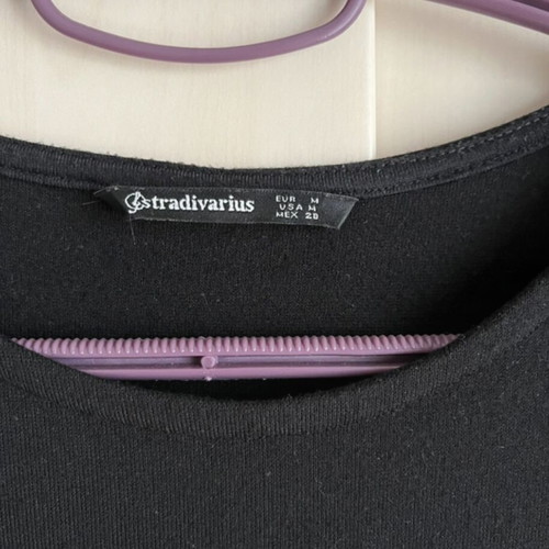 Stradivarius dress like new, 3/4 sleeve, black