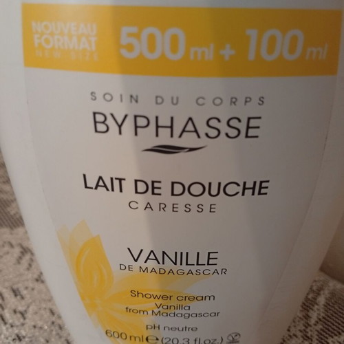 Byphasse shower cream vanilla de Madagascar 600ml new