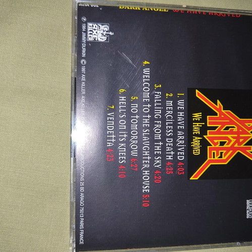 Dark Angel We Have Arrived CD used, rare Greek Metal Hammer edition