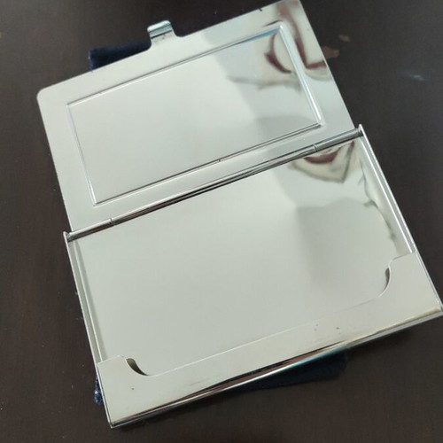 Metal card holder with case like new