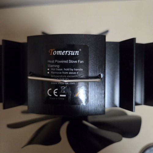 Tomersun Heat Powered Stove Fan, thermoelectric wood stove fan