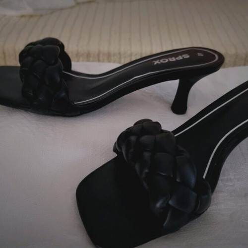Sprox mules new, black, 7cm heel, size 40