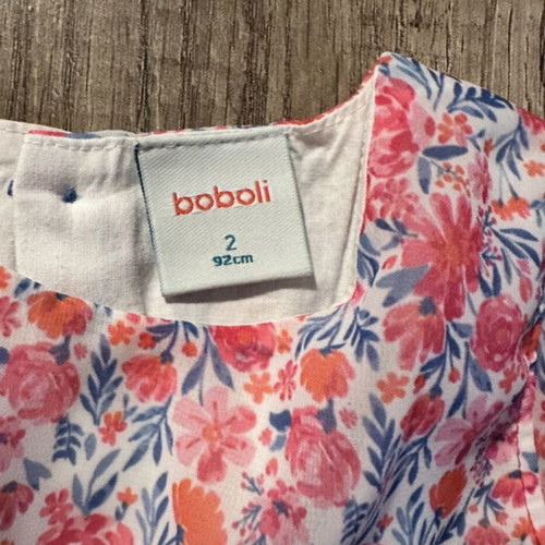Boboli dress size 2 years chiffon with short sleeve like new