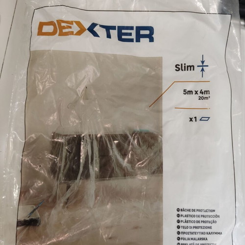 Dexter nylon dust sheet for renovation, new in box