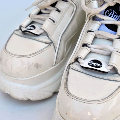 Buffalo white chunky platform sneakers size 37 Y2K