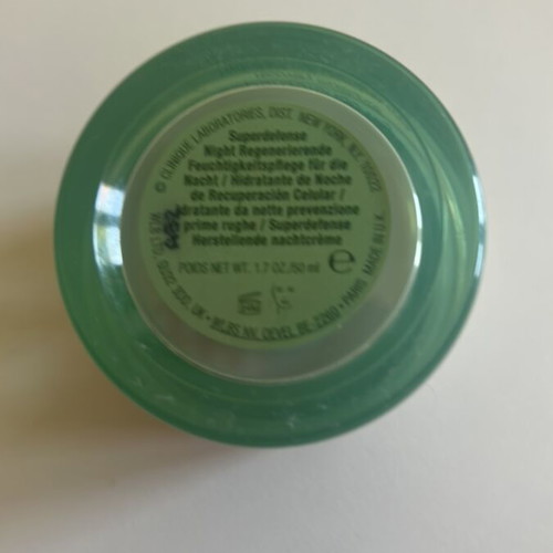 Clinique Superdefense Night Cream Empty Jar 50ml like new