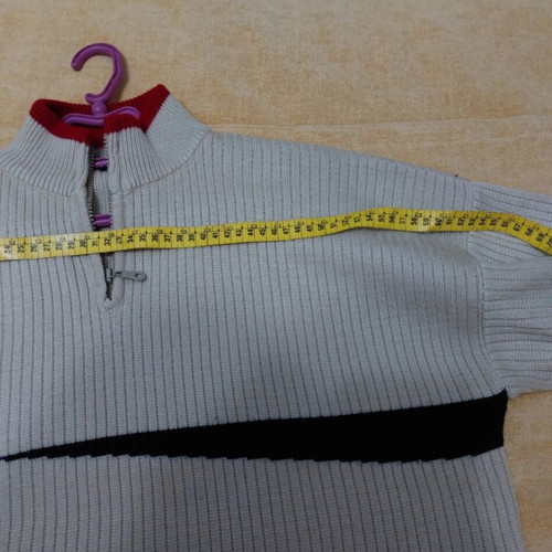 90s vintage pullover sweater, beige, XL