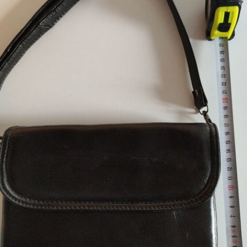 Leather bag black new