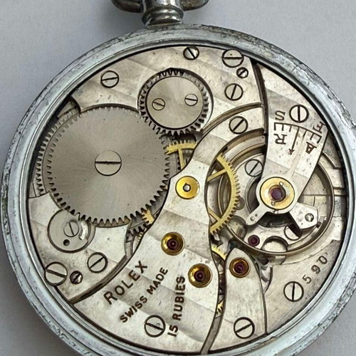 Rolex vintage pocket watch used, military style, 1940