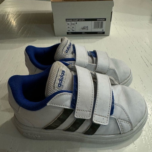 Adidas Grand Court kids sports shoes size 26 like new, white