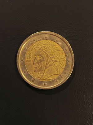 2€ Coin Italy 2002 used