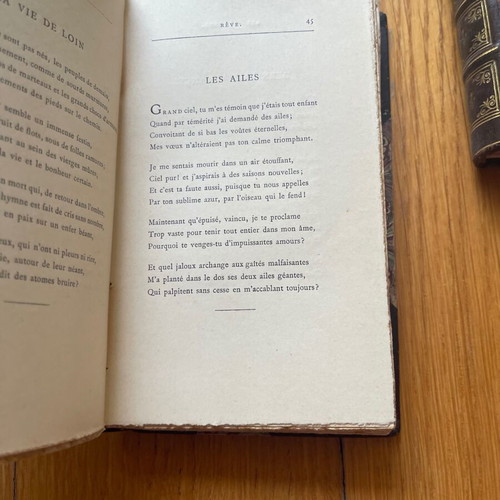 Oeuvres de Sully Prudhomme Poésies 3 volumes used, French