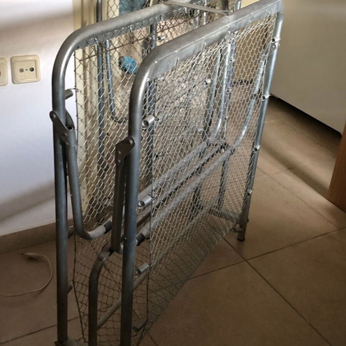Folding bed with mattress used