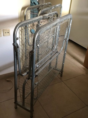 Folding bed with mattress used