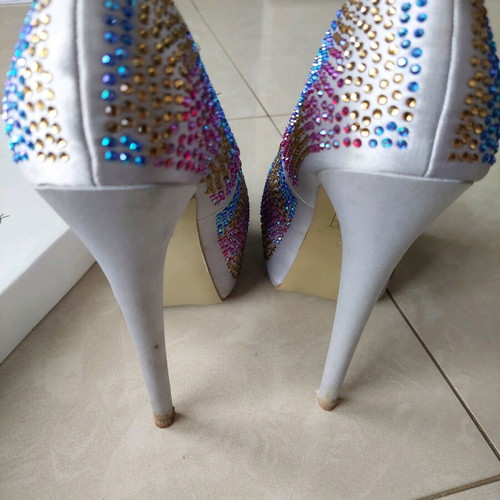 London high heels used, multicolor, size 37