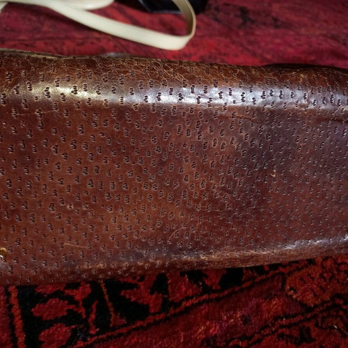 KEM handbag burgundy brown used in good condition