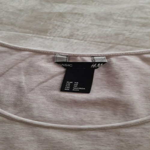 H&M XS sleeveless T-shirt like new, beige-brown