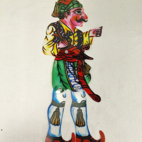 Velligekas Karagiozis Shadow Theater Figure used, creation by Dayakou