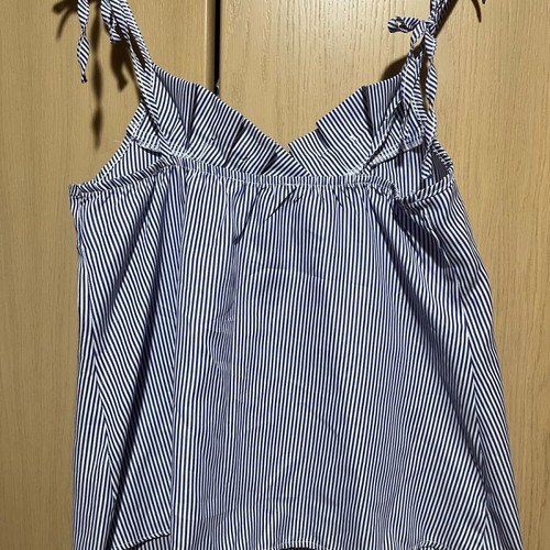 Μπλουζάκι Andra Lingerie ριγέ άσπρο και μπλε μέγεθος M σαν καινούργιο