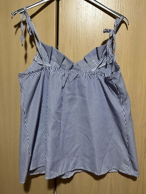Μπλουζάκι Andra Lingerie ριγέ άσπρο και μπλε μέγεθος M σαν καινούργιο