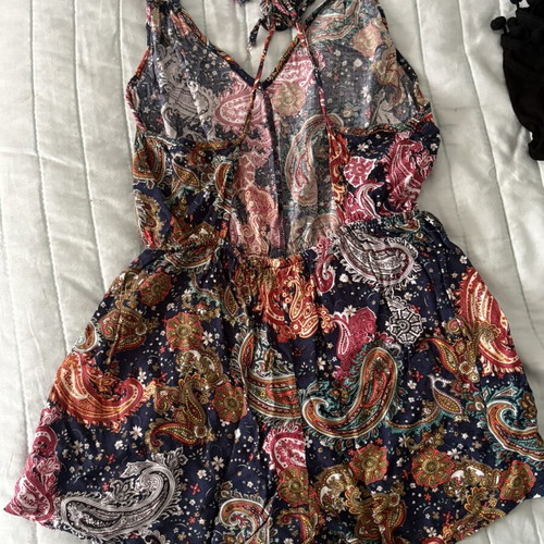 Pin up jumpsuit like new, small, multicolor