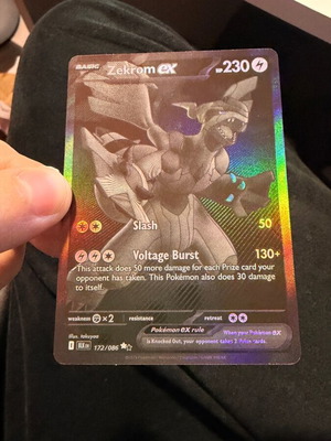Zekrom EX BLK172 new from Black Bolt