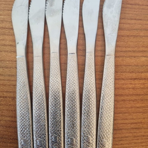 United Airlines vintage stainless steel cutlery set