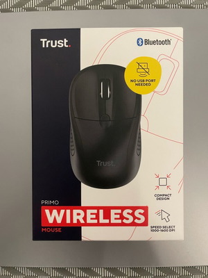 Trust Primo wireless Bluetooth mouse new, black, 1000-1600 DPI