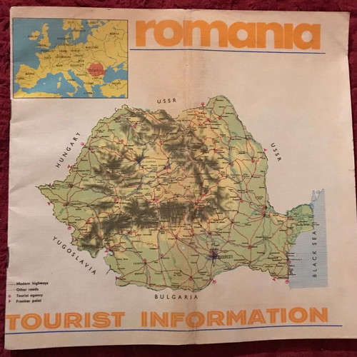Romania vintage travel brochure like new, 28 pages