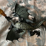 Dragon figure like new, breathing flames