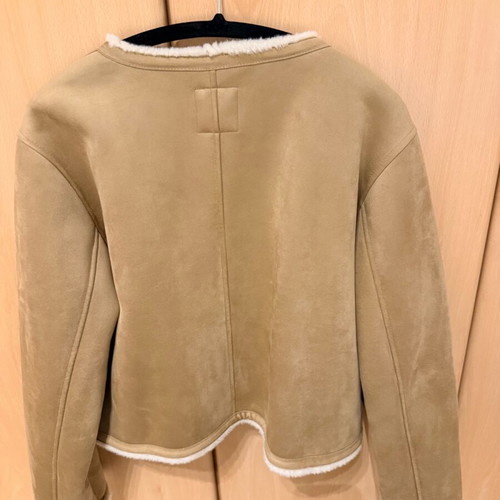 Zara Honey Short Coat With Fur Lining Like New
