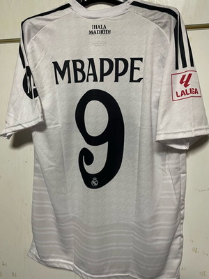Real Madrid Mbappe Large jersey new, official replica