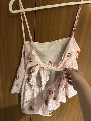 Cherry set new, white and pink, size XL