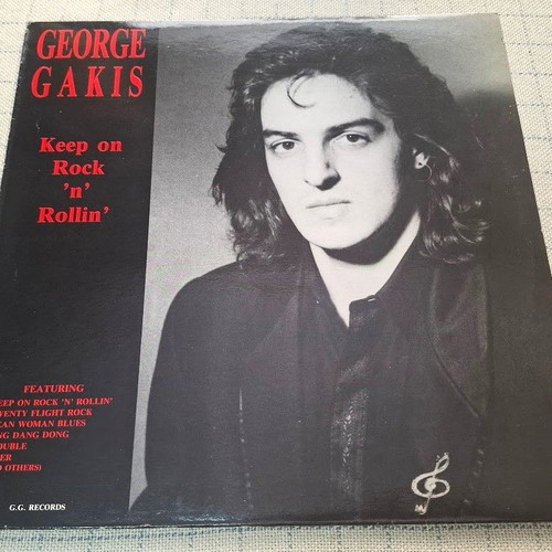 George Gakis Keep On Rock 'N' Rollin' винил употребяван с посвещение