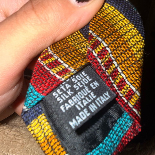 Gian Marco Venturi Italian Designer Men's Tie 100% Silk New Multicolor