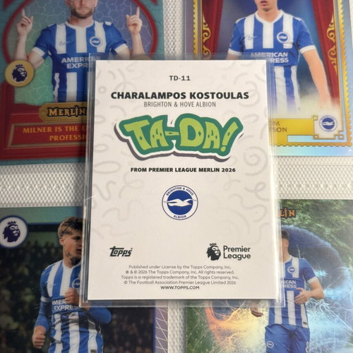 2026 Topps Merlin PL #TD-11 Charalampos Kostoulas TA-DA card