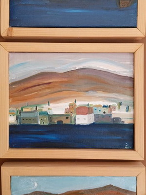 Three landscapes oil on canvas new