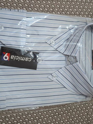 Shirt ciel striped No 42 new, turquoise, size L