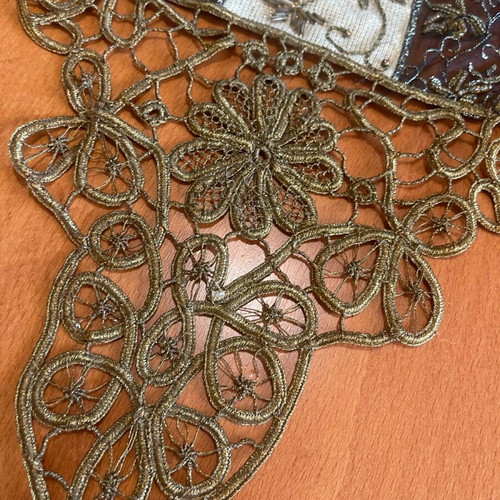 Lace embroidery new with festive lace