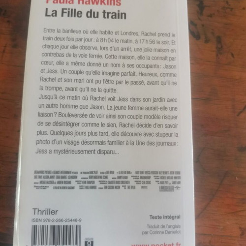 La fille du train book used, French language