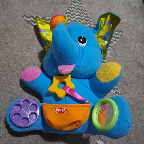 Hasbro Playskool Busy Elephant toy for fine motor skills used
