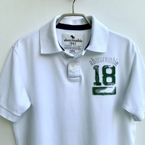 Abercrombie & Fitch Kids Polo Shirt white like new, size L
