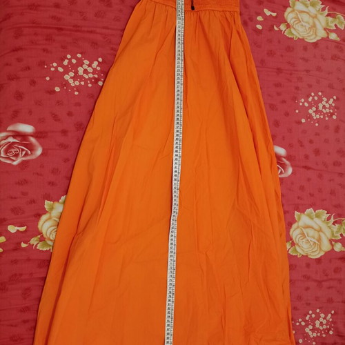 Zara orange summer dress Small new, 100% cotton